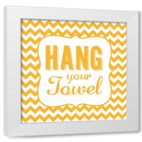 Hang White Modern Wood Framed Art Print by Marrott, Stephanie