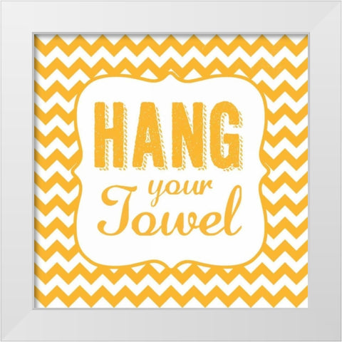 Hang White Modern Wood Framed Art Print by Marrott, Stephanie