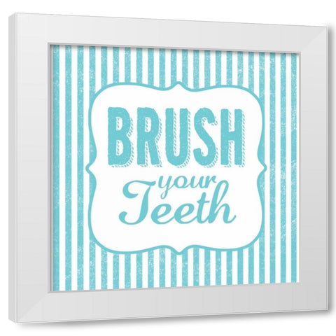Brush White Modern Wood Framed Art Print by Marrott, Stephanie