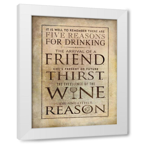 Well to Remember White Modern Wood Framed Art Print by Marrott, Stephanie