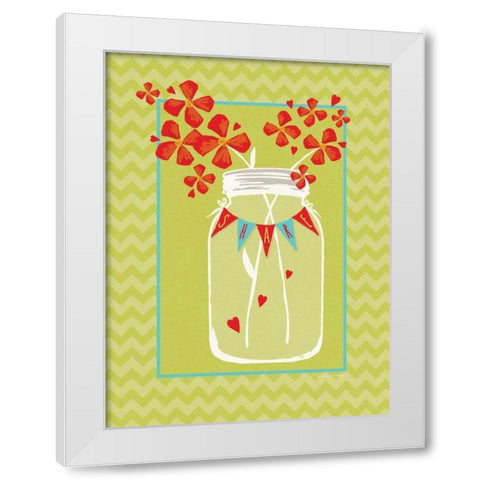 Share Jar White Modern Wood Framed Art Print by Marrott, Stephanie