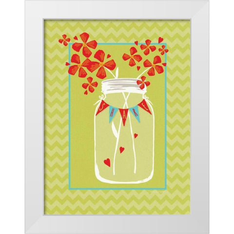 Share Jar White Modern Wood Framed Art Print by Marrott, Stephanie