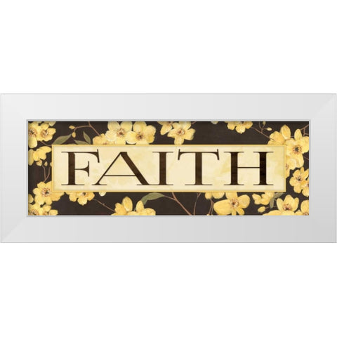 Faith White Modern Wood Framed Art Print by Marrott, Stephanie