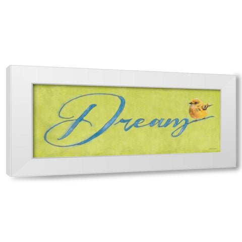Dream White Modern Wood Framed Art Print by Marrott, Stephanie