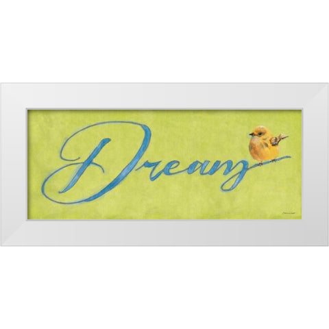 Dream White Modern Wood Framed Art Print by Marrott, Stephanie