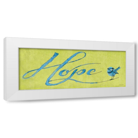 Hope White Modern Wood Framed Art Print by Marrott, Stephanie