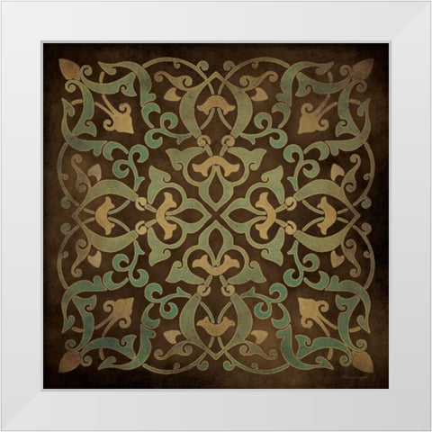 Tile Design I White Modern Wood Framed Art Print by Marrott, Stephanie