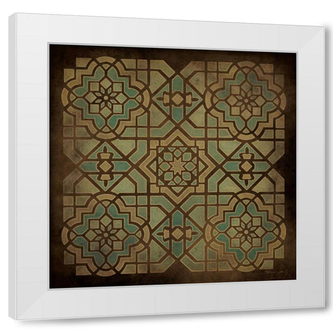 Tile Design II White Modern Wood Framed Art Print by Marrott, Stephanie