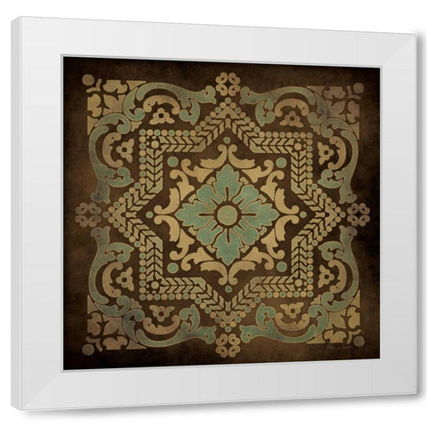 Tile Design III White Modern Wood Framed Art Print by Marrott, Stephanie