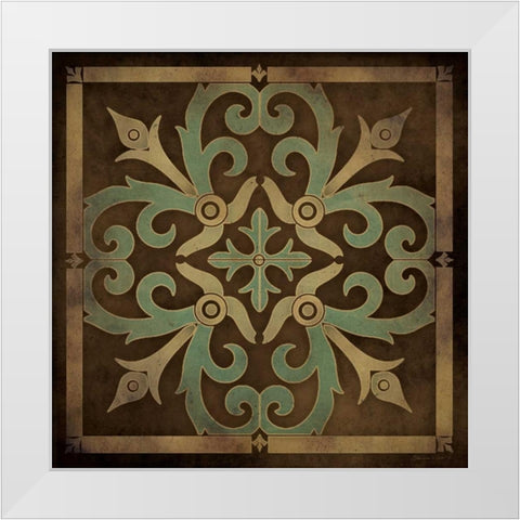 Tile Design IV White Modern Wood Framed Art Print by Marrott, Stephanie