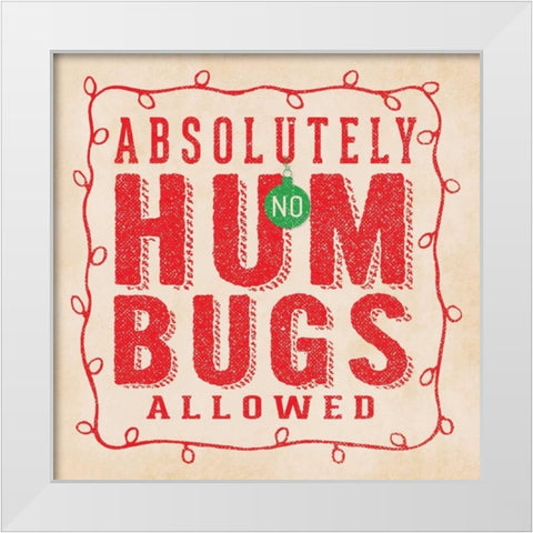 Hum Bugs White Modern Wood Framed Art Print by Marrott, Stephanie