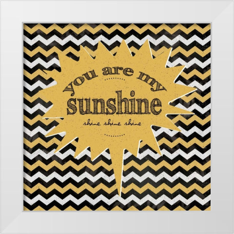 Sunshine White Modern Wood Framed Art Print by Marrott, Stephanie