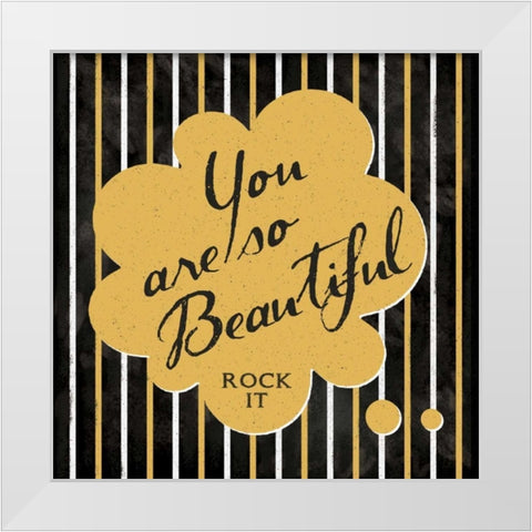 Beautiful White Modern Wood Framed Art Print by Marrott, Stephanie