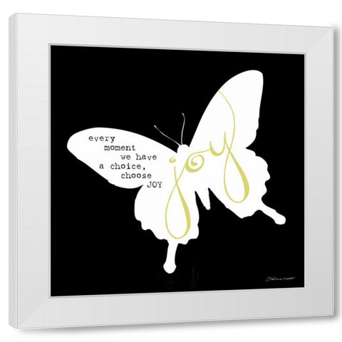 Joy White Modern Wood Framed Art Print by Marrott, Stephanie