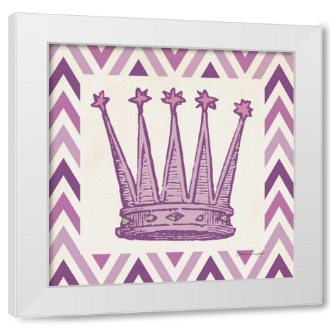 Playroom Crown II White Modern Wood Framed Art Print by Marrott, Stephanie