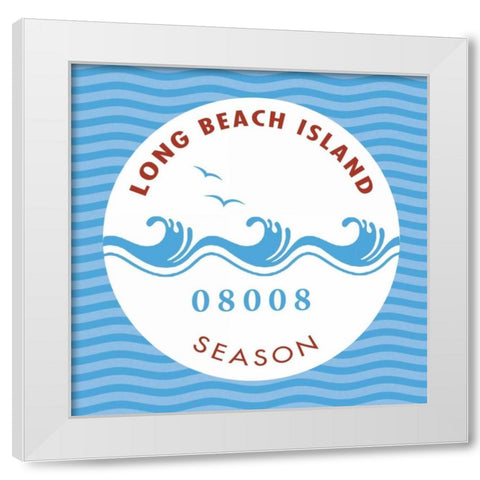 Long Beach Island I White Modern Wood Framed Art Print by Marrott, Stephanie