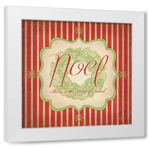 Noel  White Modern Wood Framed Art Print by Marrott, Stephanie
