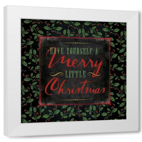 Have Yourself White Modern Wood Framed Art Print by Marrott, Stephanie