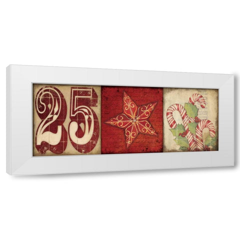Holiday 3 Patch II White Modern Wood Framed Art Print by Marrott, Stephanie