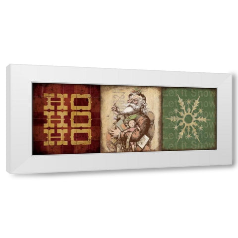 Holiday 3 Patch III White Modern Wood Framed Art Print by Marrott, Stephanie