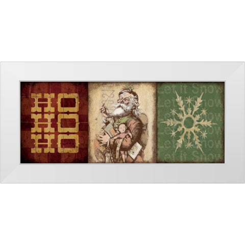 Holiday 3 Patch III White Modern Wood Framed Art Print by Marrott, Stephanie