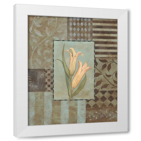 Large Lilies White Modern Wood Framed Art Print by Marrott, Stephanie