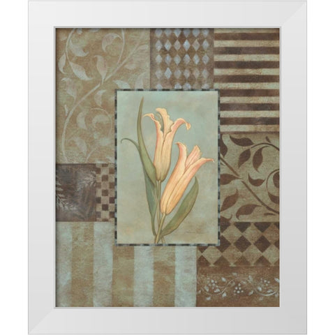 Large Lilies White Modern Wood Framed Art Print by Marrott, Stephanie