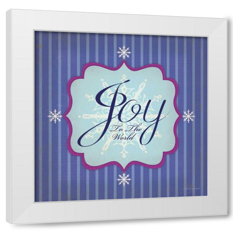 Joy White Modern Wood Framed Art Print by Marrott, Stephanie