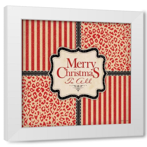 Merry Christmas II White Modern Wood Framed Art Print by Marrott, Stephanie