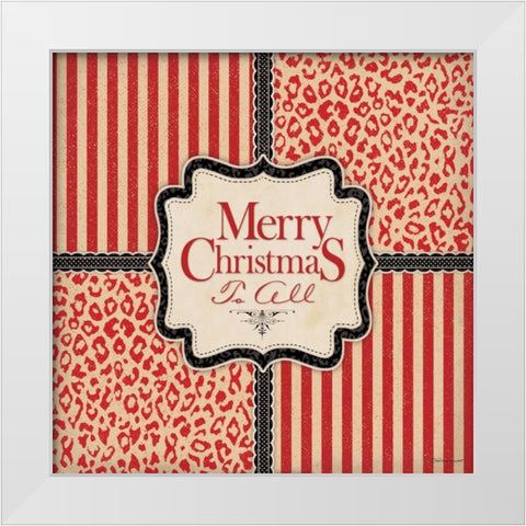 Merry Christmas II White Modern Wood Framed Art Print by Marrott, Stephanie
