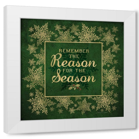 Reason White Modern Wood Framed Art Print by Marrott, Stephanie
