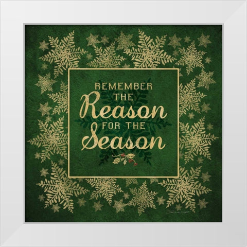 Reason White Modern Wood Framed Art Print by Marrott, Stephanie