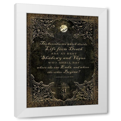 Witches Dance White Modern Wood Framed Art Print by Marrott, Stephanie