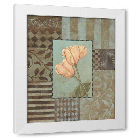 Large Tulips White Modern Wood Framed Art Print by Marrott, Stephanie