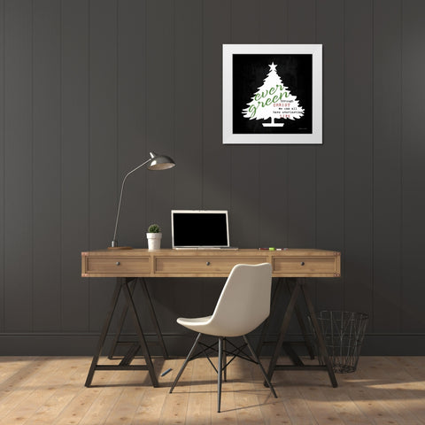 Everlasting White Modern Wood Framed Art Print by Marrott, Stephanie
