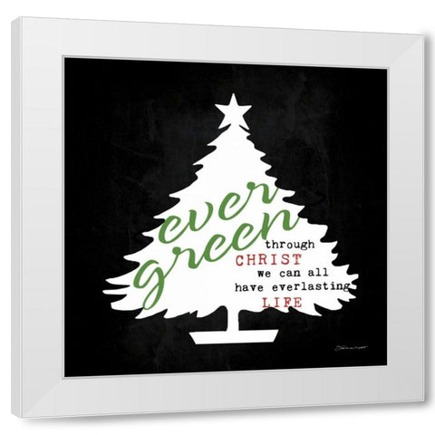 Everlasting White Modern Wood Framed Art Print by Marrott, Stephanie