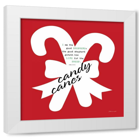 Humble - Red White Modern Wood Framed Art Print by Marrott, Stephanie
