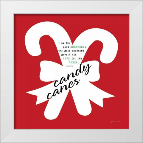 Humble - Red White Modern Wood Framed Art Print by Marrott, Stephanie