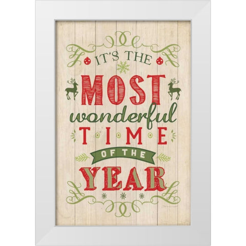 The Most Wonderful White Modern Wood Framed Art Print by Marrott, Stephanie