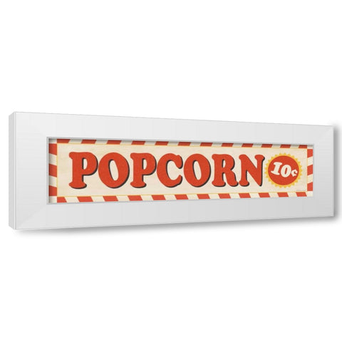 Popcorn White Modern Wood Framed Art Print by Marrott, Stephanie