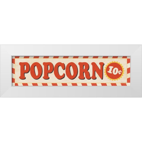 Popcorn White Modern Wood Framed Art Print by Marrott, Stephanie