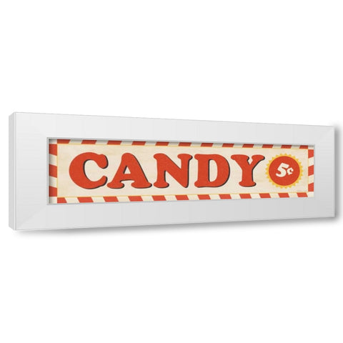 Candy White Modern Wood Framed Art Print by Marrott, Stephanie