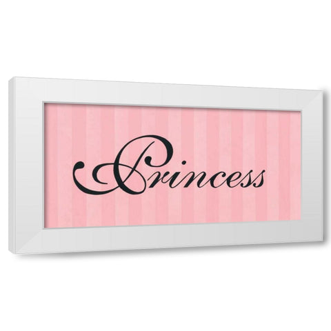 Princess White Modern Wood Framed Art Print by Marrott, Stephanie