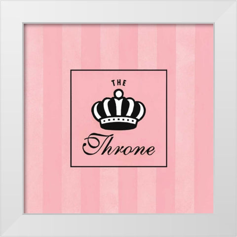 The Throne White Modern Wood Framed Art Print by Marrott, Stephanie