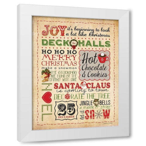 December White Modern Wood Framed Art Print by Marrott, Stephanie