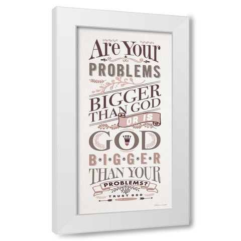 Bigger Than White Modern Wood Framed Art Print by Marrott, Stephanie