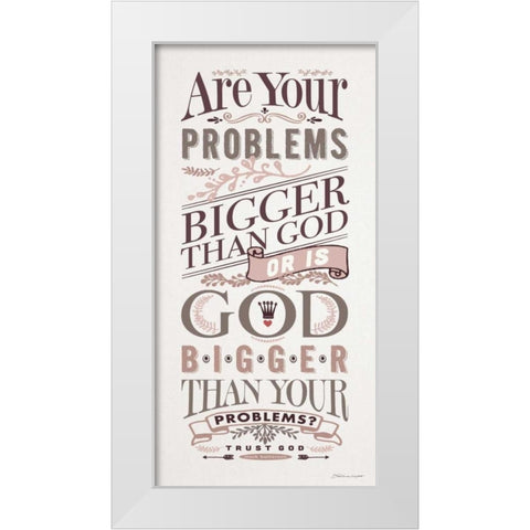 Bigger Than White Modern Wood Framed Art Print by Marrott, Stephanie