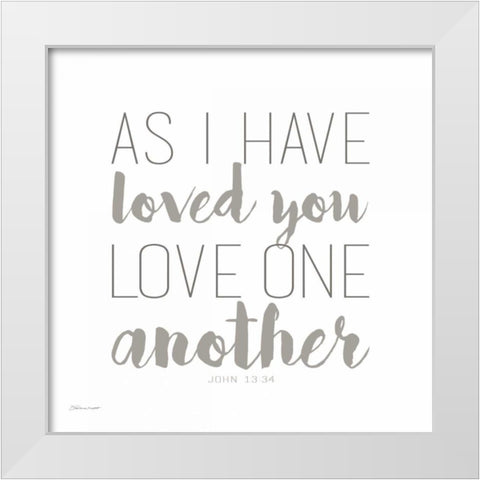 Loved You White Modern Wood Framed Art Print by Marrott, Stephanie