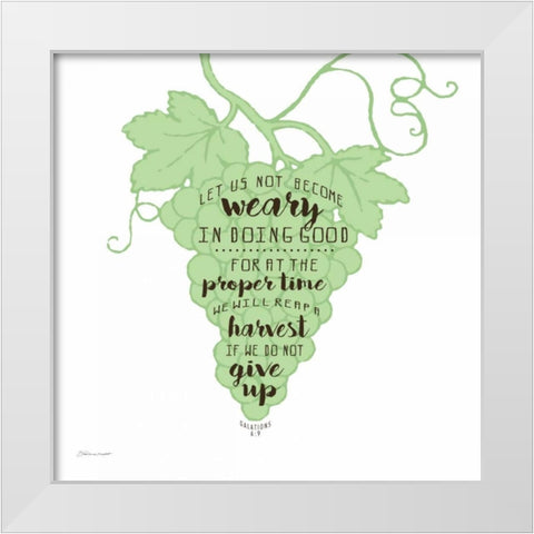 Harvest White Modern Wood Framed Art Print by Marrott, Stephanie