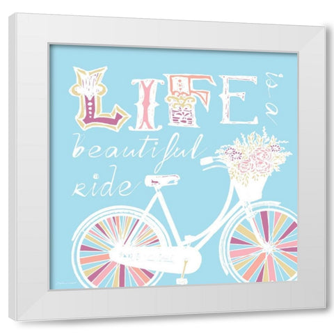 Beautiful Ride White Modern Wood Framed Art Print by Marrott, Stephanie